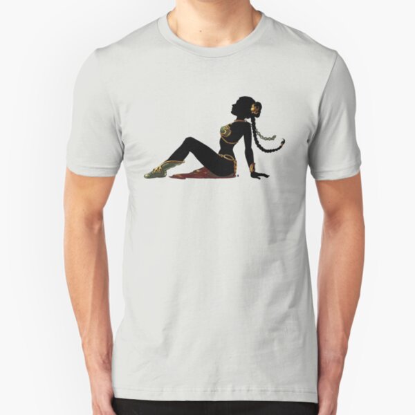 Slave Girl Mudflap (mirror) Slim Fit T-Shirt
