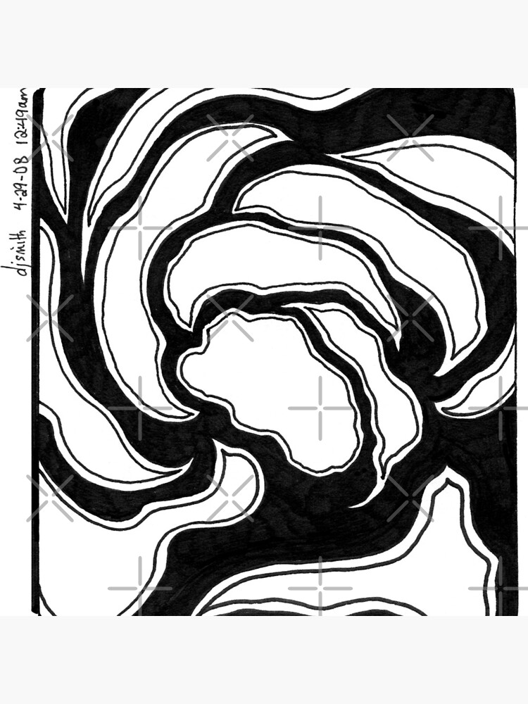 Thumbnail 2 of 2, Tote Bag, Evasive, Ink Drawing designed and sold by Danielle Scott.