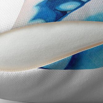 Alternate view of Caught up in Blue Throw Pillow