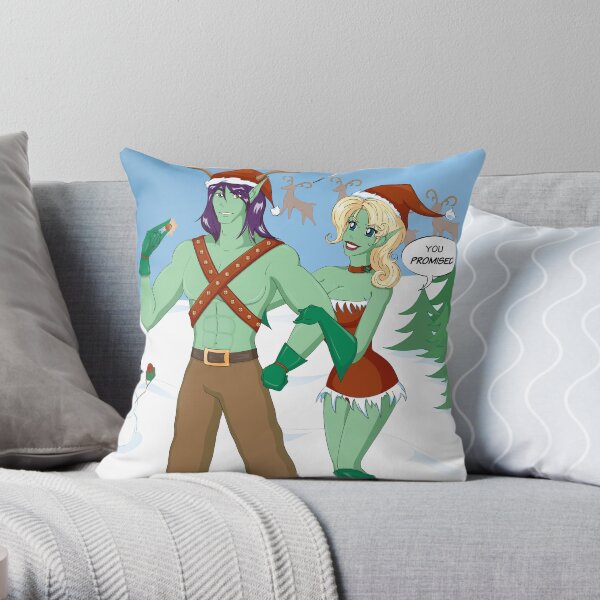Winter Holiday Throw Pillow