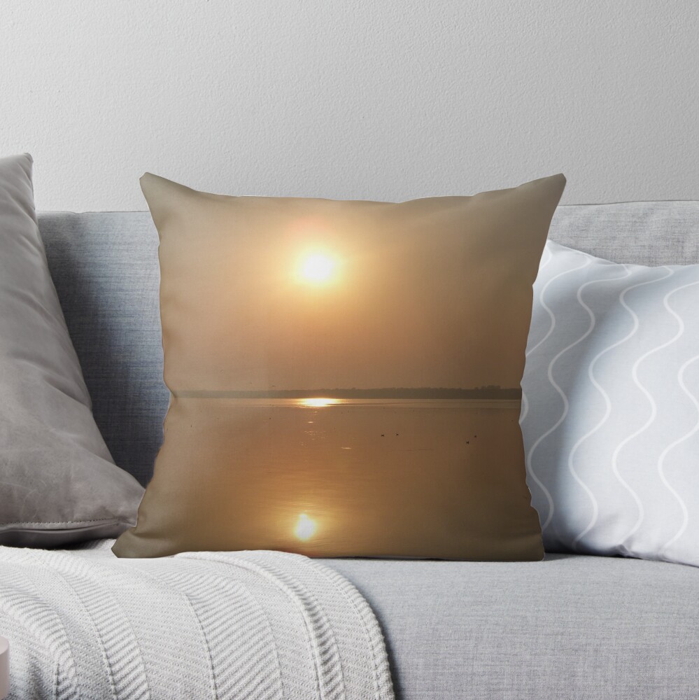 The Sun and The Sea Throw Pillow