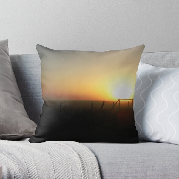 Another Prairie Sunset Throw Pillow