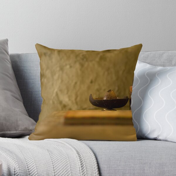 Good book, good Buddha Throw Pillow