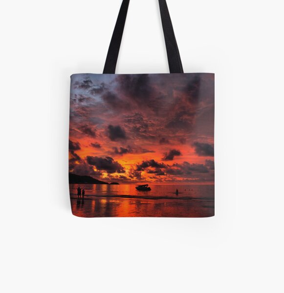 Sunset fire All Over Print Tote Bag