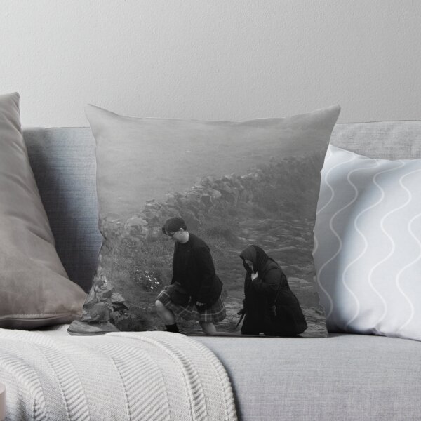 The Scot is Coming Throw Pillow