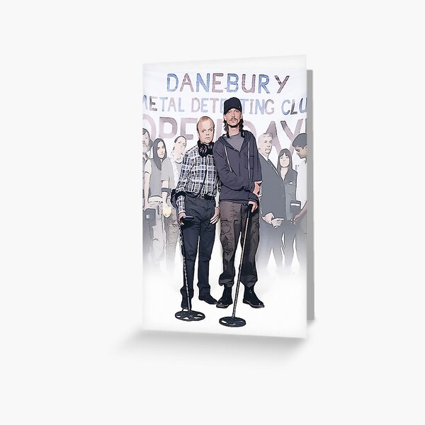 Detectorists, British Tv series, comedy, digital artwork, gift, present, ideas Greeting Card
