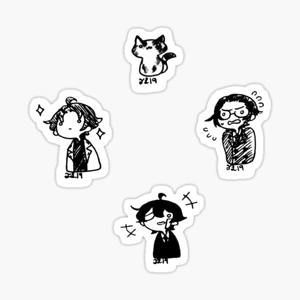 Buraiha Trio Chibi Stickers Sticker