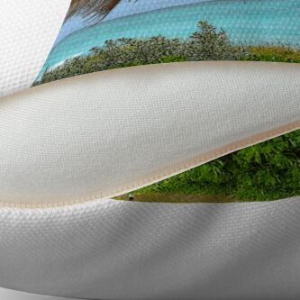 Alternate view of Tropical View Throw Pillow