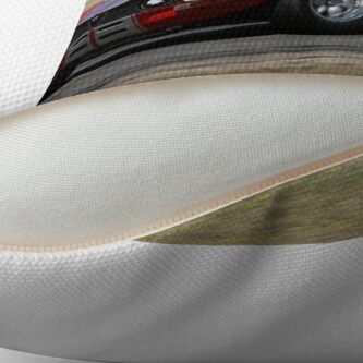 Alternate view of Red racer II Throw Pillow