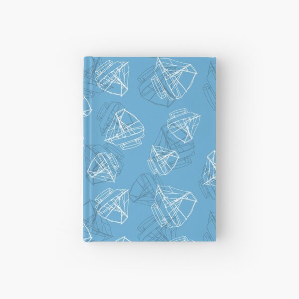 Boats - hand drawn line art style Hardcover Journal