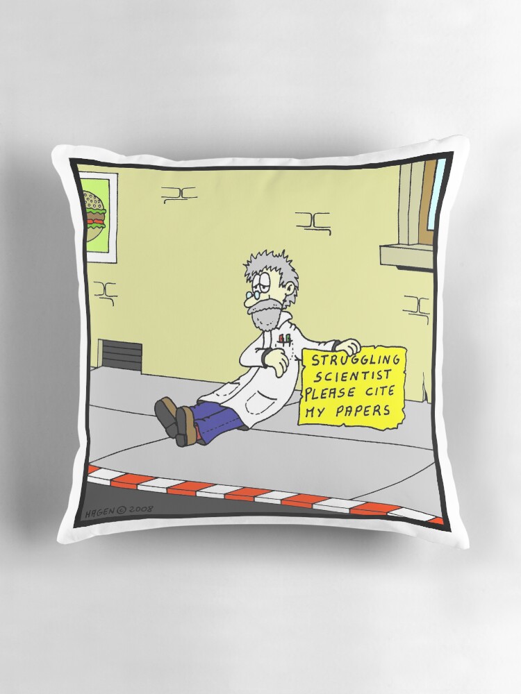 Thumbnail 3 of 4, Pillow, Please cite my papers designed and sold by Hagen.