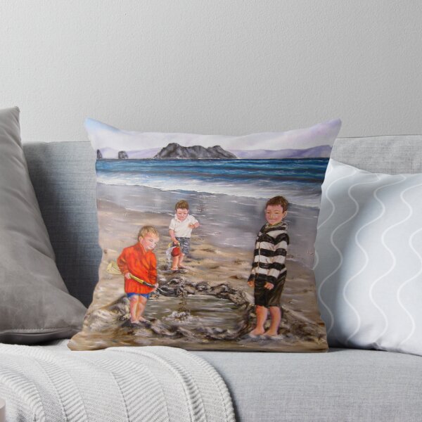 Item preview, "Boys just want to have fun" - Oil Painting designed and sold by Avril Brand.