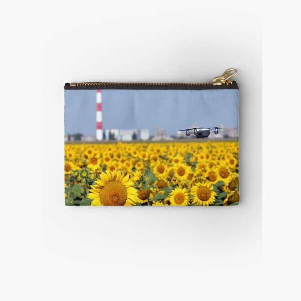 Item preview, The drone is flying over the sunflower field landscape designed and sold by goceris.
