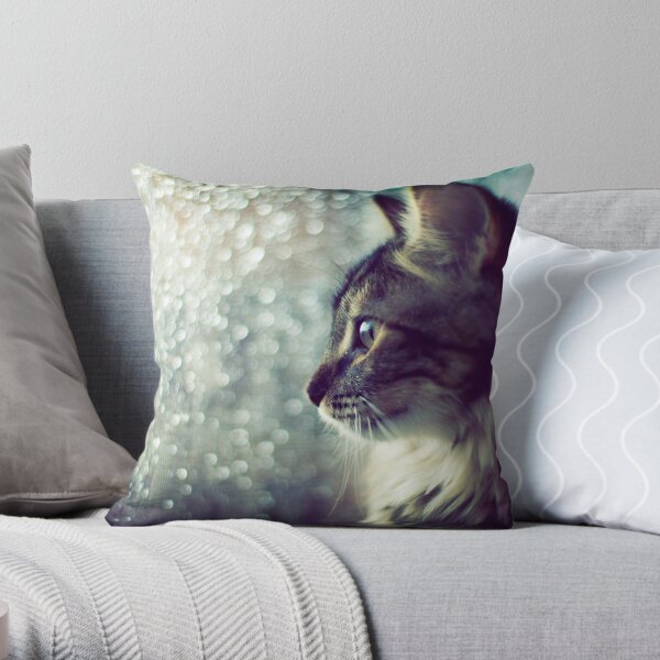 Staring Into the Open World Throw Pillow