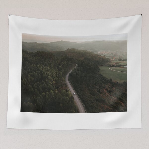 Item preview, Road at sunset from above designed and sold by MarioGuti.