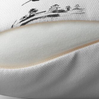 Alternate view of Yahiko Mountain Throw Pillow