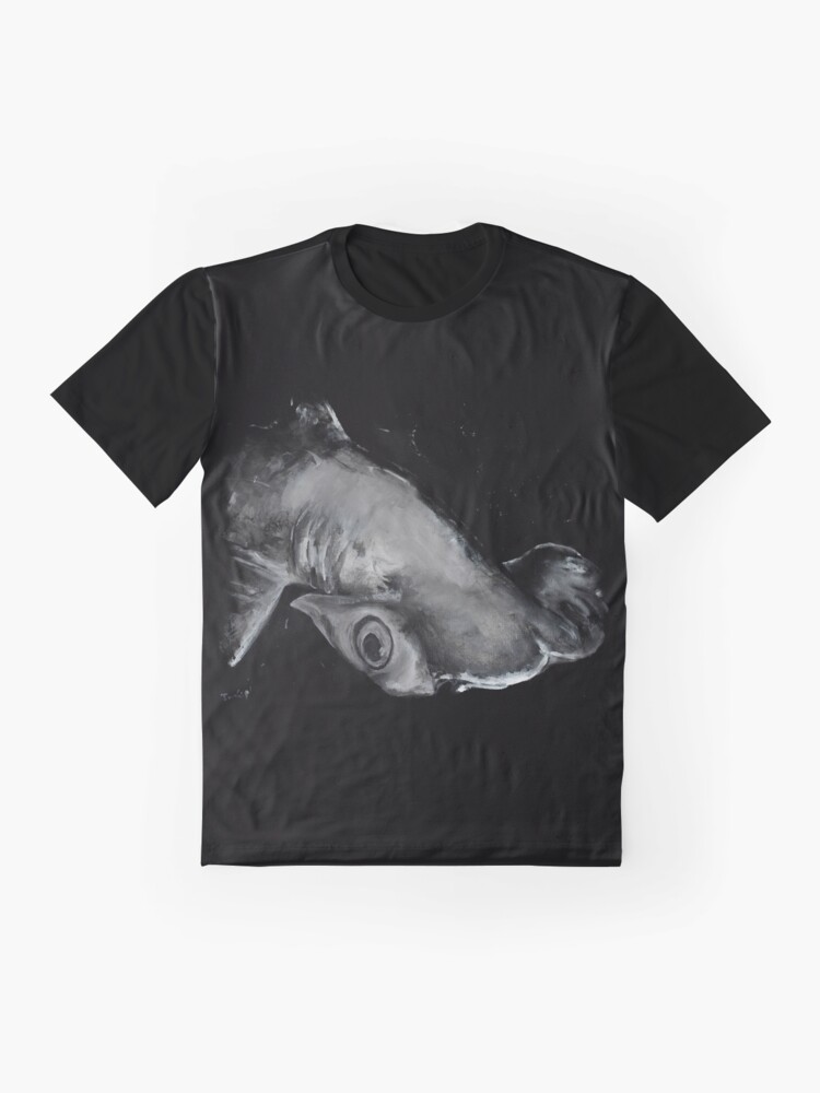 Alternate view of Hammerhead Shark Painting Graphic T-Shirt