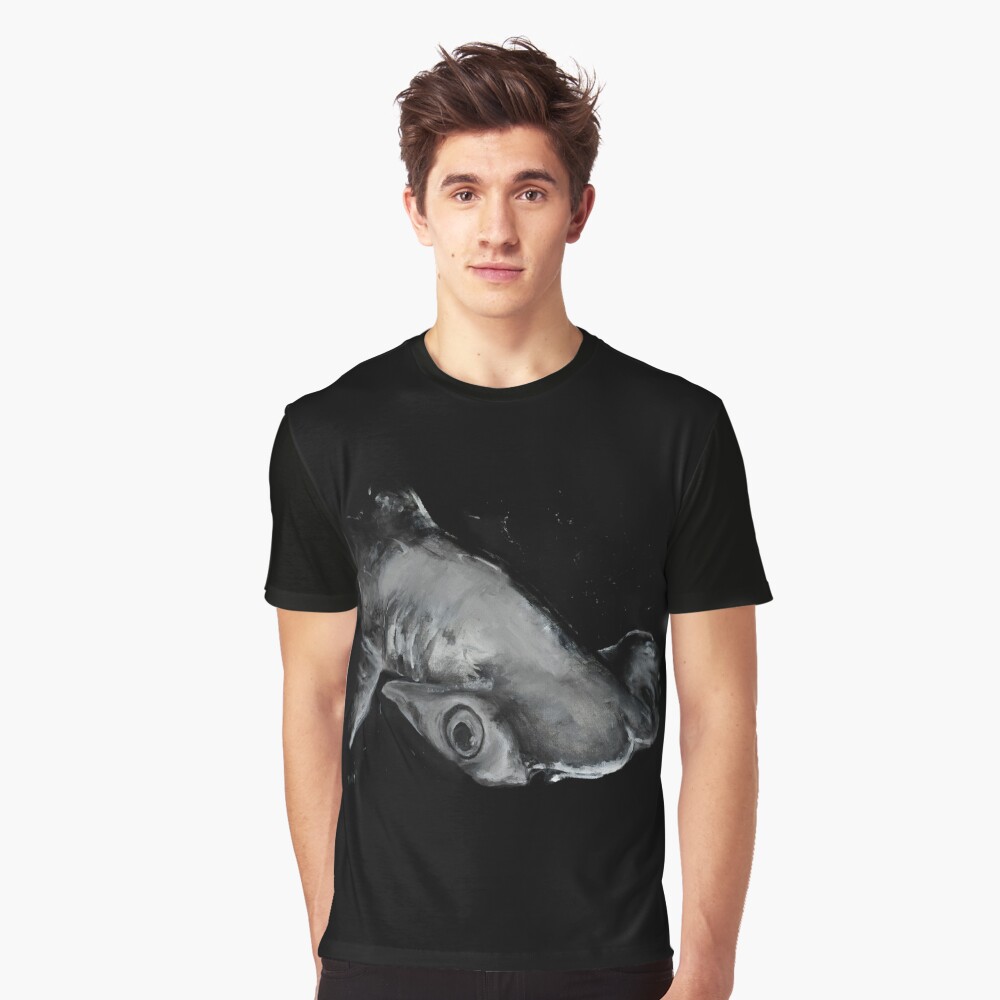 Hammerhead Shark Painting Graphic T-Shirt