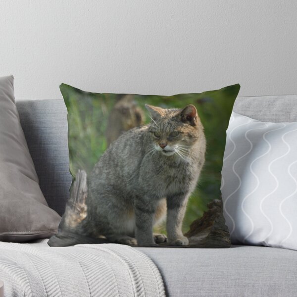 Scottish Wildcat (Endangered Specie 400 left) Throw Pillow