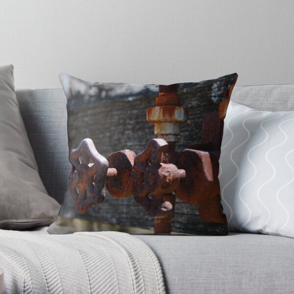 Old taps Throw Pillow