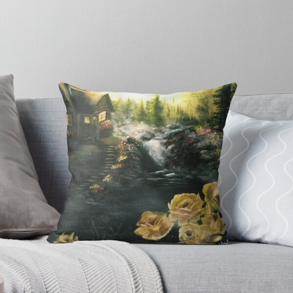 Alaskan Summer Day Throw Pillow