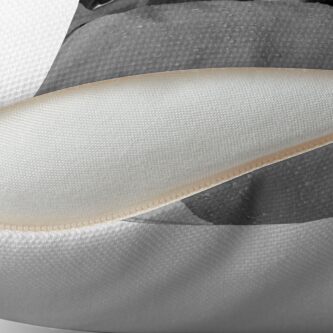 Alternate view of Rain on The Tourist Throw Pillow