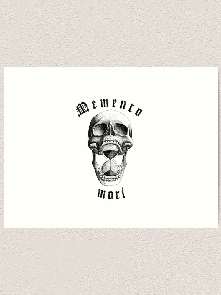 Skull Print: Vintage Memento Mori Death Art Illustration