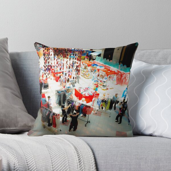 Xmas Shopping Throw Pillow