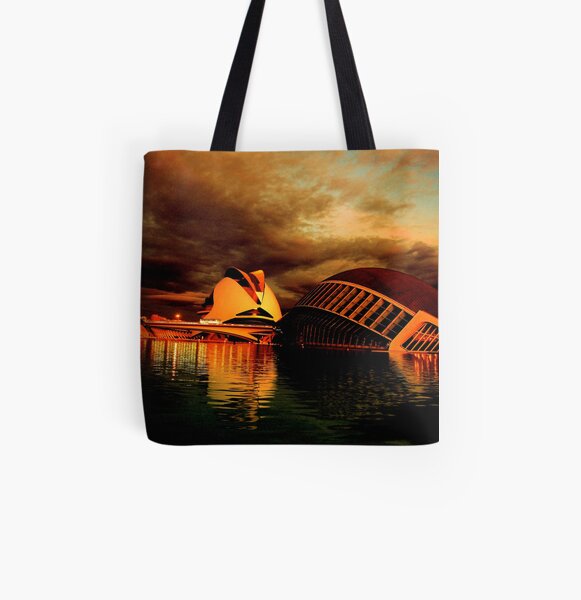 Reina Sofia Arts Palace & Hemesferic Museum 0172 All Over Print Tote Bag