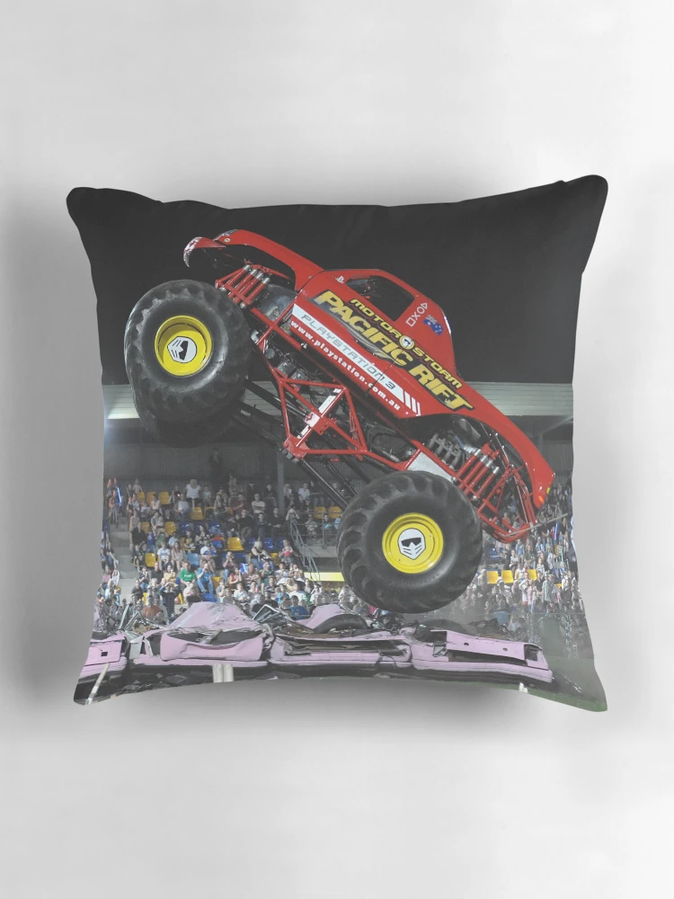 Aperçu 3 sur 4. Coussin avec l'œuvre Pacific Rift créée et vendue par Ralph Meznar.