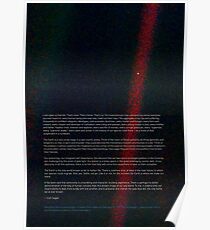 Pale Blue Dot - Voyager 1 + Carl Sagan quote ⛔ HQ-quality print, BESTSELLER Poster