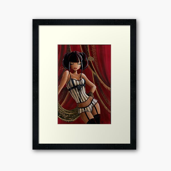 miss cabaret Framed Art Print