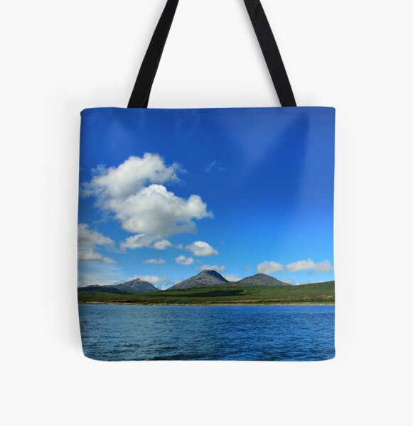 Item preview, Lowlandman's bay, Jura, looking west to the Paps designed and sold by Alisdair Gurney.