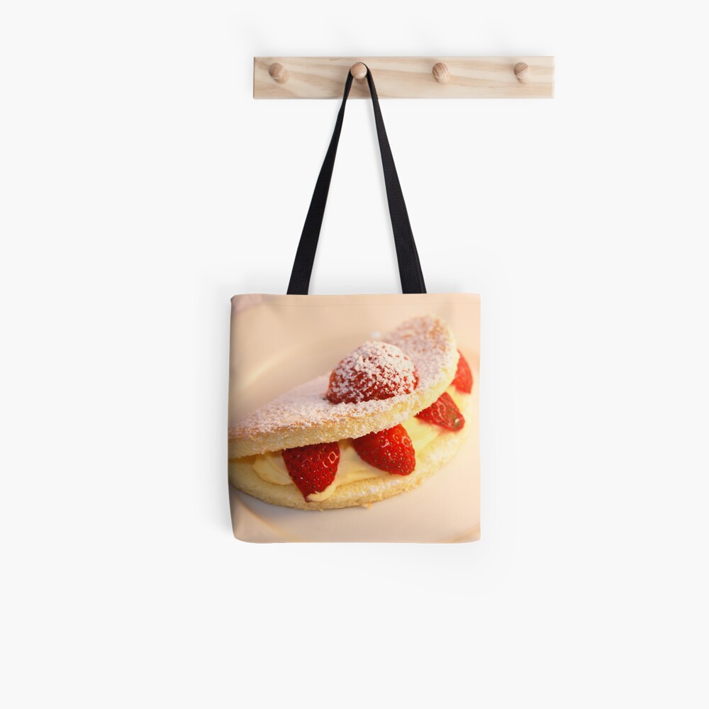 Strawberry sponge cake Tote Bag