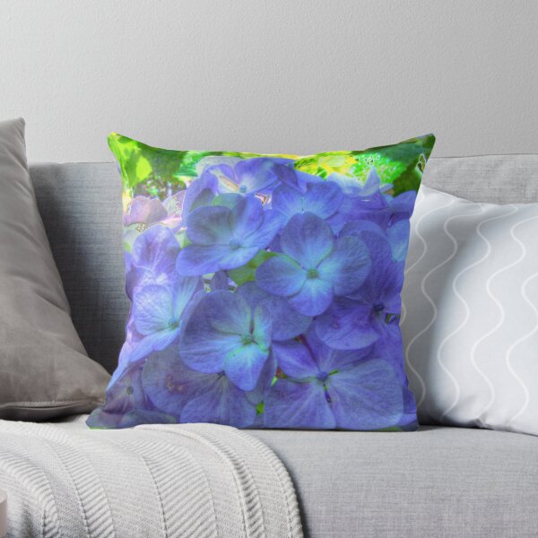 Glorious Blue Throw Pillow