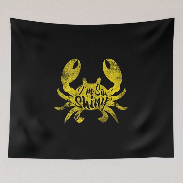 Item preview, Funny Crab product   I'm So Shiny   Beachcomber Gifts Movie Line  design designed and sold by stuch75.