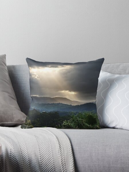 God's beams Throw Pillow