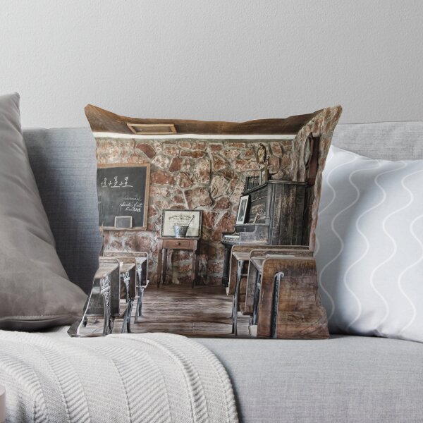 One Room School House Throw Pillow