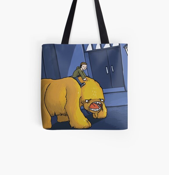 A Boy and His Monster All Over Print Tote Bag