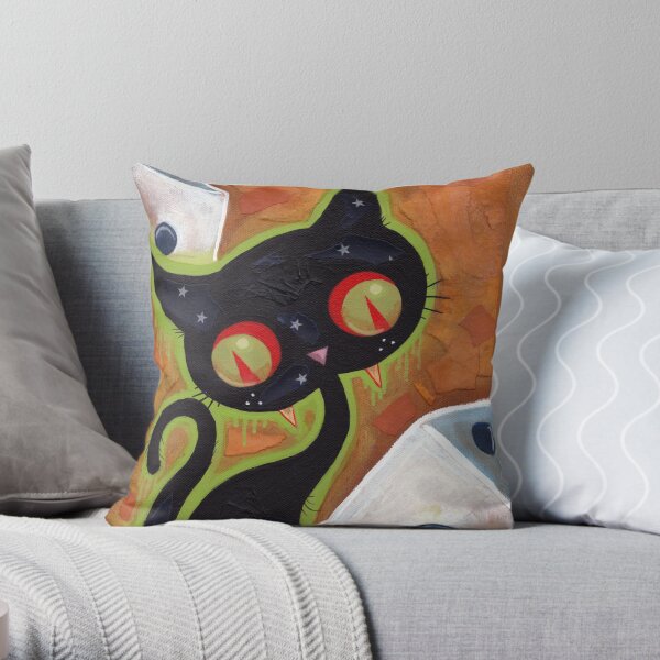 Snake Eyes Throw Pillow