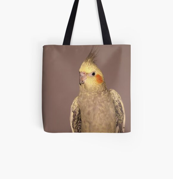 Female Cockatiel All Over Print Tote Bag