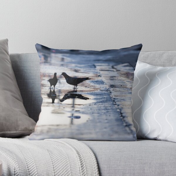 after rain Throw Pillow