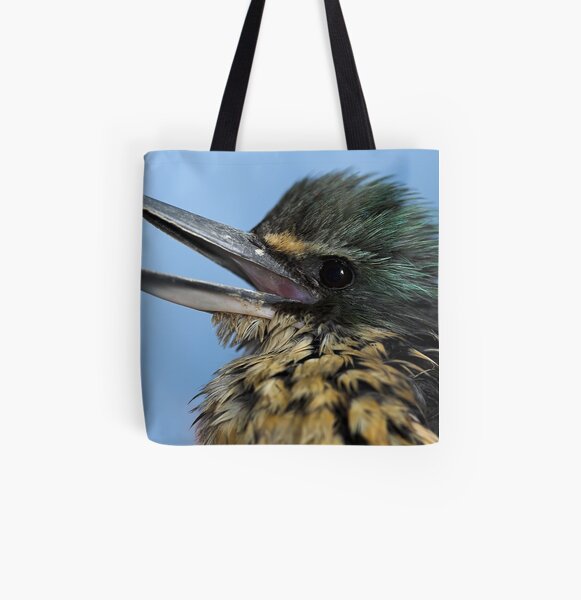 New Zealand Kingfisher All Over Print Tote Bag