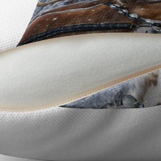 Alternate view of The Christmas Ride Throw Pillow