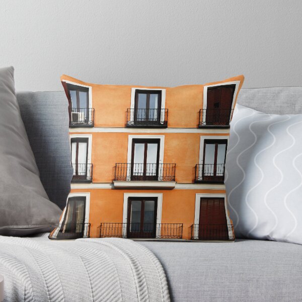 Madrid, Spain. Throw Pillow