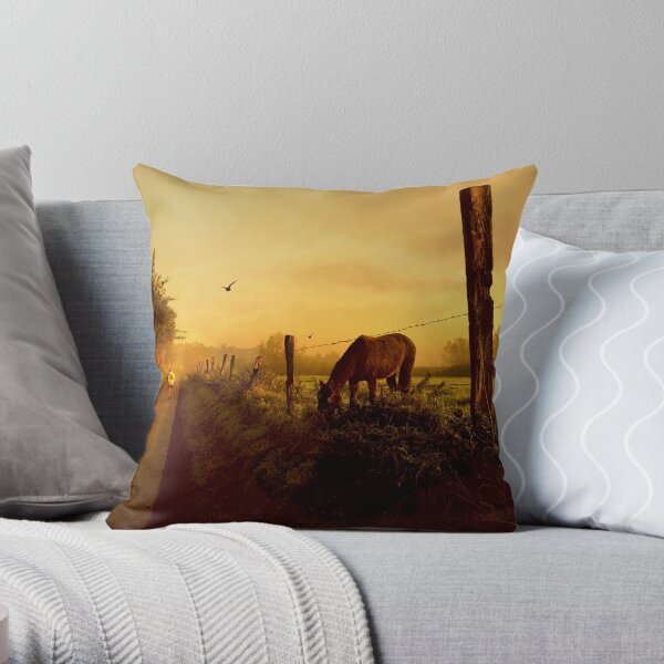 grazing Throw Pillow