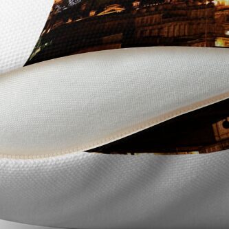 Alternate view of Edinburgh at Night Throw Pillow