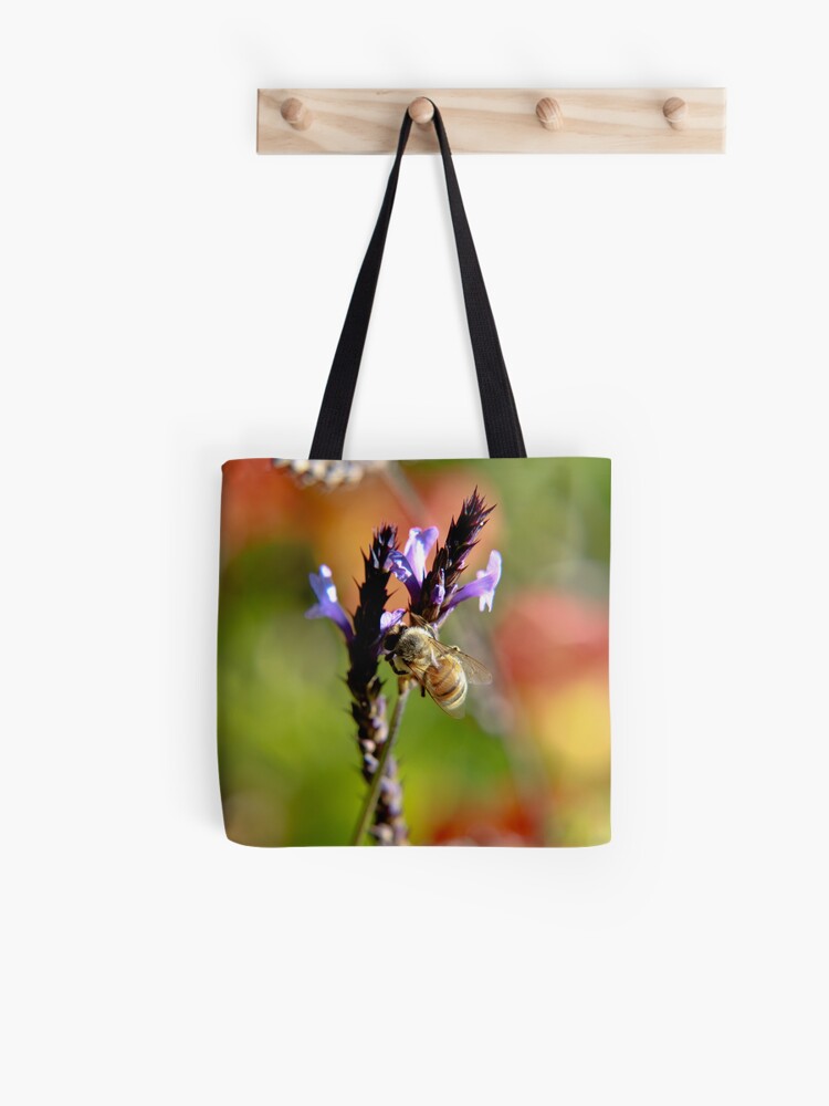 Tote Bag, Bee on Lavender designed and sold by Andreas Koepke