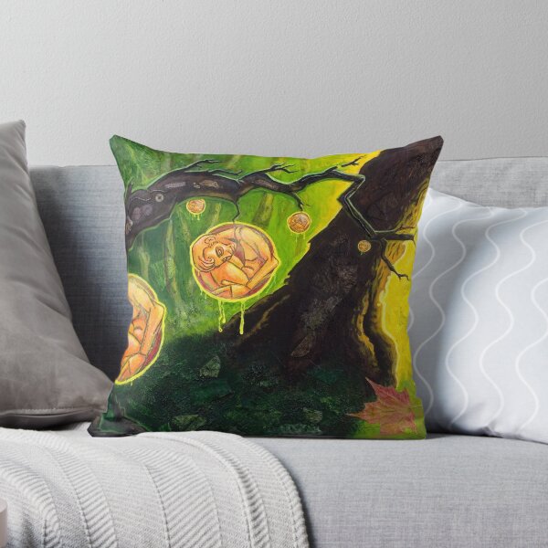 Forbidden Fruit Throw Pillow