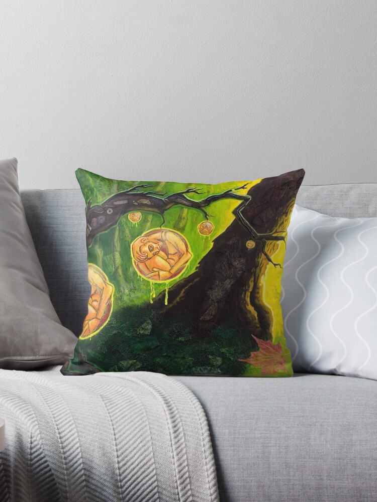 Thumbnail 1 of 3, Throw Pillow, Forbidden Fruit designed and sold by Craig Medeiros.
